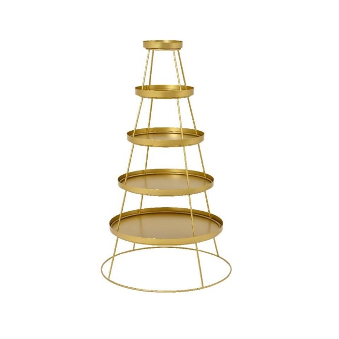 STRUTTURA METALLO FORMA ALBERO H.124CM. ORO